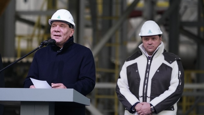 Вице-премьер РФ Юрий Борисов принял участие в пуске объектов завершающего этапа масштабной инвест программы развития Череповецкого комплекса ФосАгро
